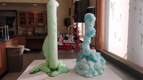 Elephant Toothpaste Chemistry Demonstration.